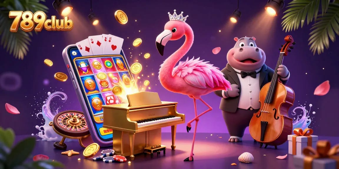 Experience thrilling gaming at 789club with vibrant characters and colorful slot games.