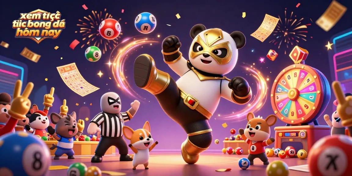 Experience watching xem trực tiếp bóng đá hôm nay as a panda competes in a lively game setting, showcasing action-packed sports betting.