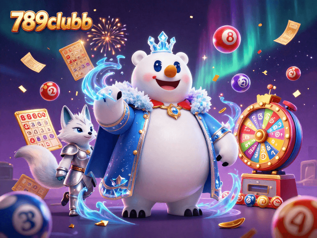 Engage with 789clubb's vibrant gambling world featuring animated characters, colorful game elements, and dynamic visuals.