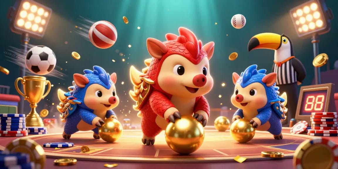 Experience the excitement of kèo nhà cái 18 with rival pangolins, betting slips, and dynamic sports elements.