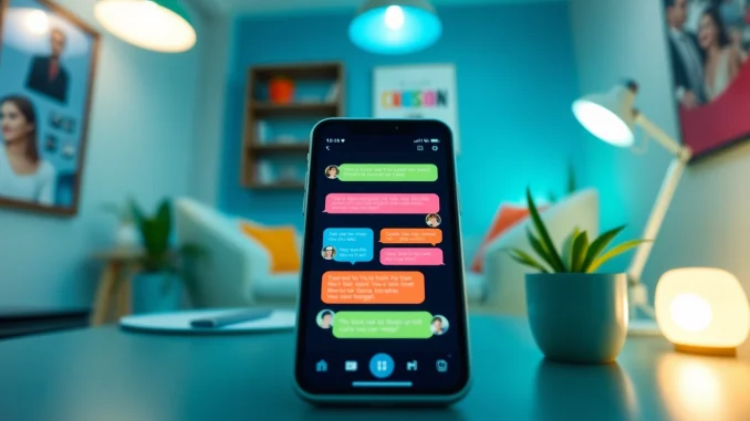 Engaging Crushon AI chat interface in a modern workspace.